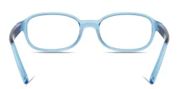 Shop Ray-Ban Junior Optics Kids Bio-Based Pillow Eyeglasses in Transparent Blue online.