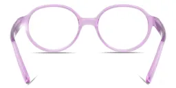 Shop Ray-Ban Junior Optics Kids Bio-Based Panthos Eyeglasses in Transparent Violet online.