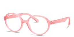 Shop Ray-Ban Junior Optics Kids Bio-Based Panthos Eyeglasses in Transparent Light Pink online.
