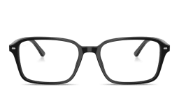 Shop Ray-Ban Raimond Optics Unisex Square Eyeglasses in Black online.