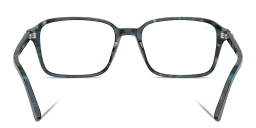 Shop Ray-Ban Raimond Optics Unisex Square Eyeglasses in Transparent Fantasy Blue Grey online.