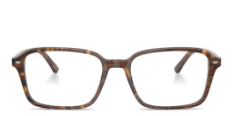 Shop Ray-Ban Raimond Optics Unisex Square Eyeglasses in Transparent Fantasy Brown Yellow online.