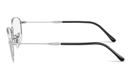 Shop Ray-Ban Optics Irregular Eyeglasses in Silver online.