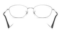 Shop Ray-Ban Optics Irregular Eyeglasses in Silver online.