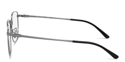 Shop Ray-Ban Optics Unisex Irregular Eyeglasses in Gunmetal online.