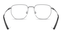 Shop Ray-Ban Optics Unisex Irregular Eyeglasses in Gunmetal online.