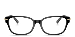 Shop TIFFANY Tiffany HardWear Pillow Eyeglasses in Black online.