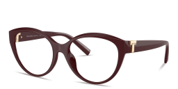 Shop TIFFANY Tiffany T Cat-Eye Eyeglasses in Red online.