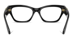 Shop VERSACE Medusa Biggie Cat-Eye Eyeglasses in Black online.