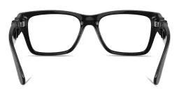 Shop VERSACE Medusa Biggie Wide Pillow Eyeglasses in Black online.