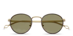 تسوق نظارات شمسية دائرية جورجو أرماني بلون ذهبي أونلاين.