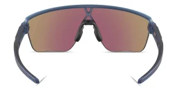 Shop Oakley Corridor SQ Half-Rim Rectangle Sunglasses in Blue online.