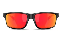 Shop Oakley Gibston XL Rectangle Sunglasses in Matte Black online.