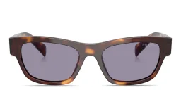 Shop PRADA Triangle Logo Butterfly Sunglasses in Classic Tortoise online.