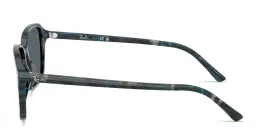 Shop Ray-Ban Raimond Unisex Square Sunglasses in Transparent Fantasy Blue Grey online.