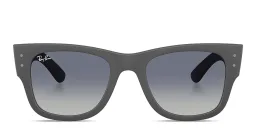 Shop Ray-Ban Mega Wayfarer Liteforce Unisex Square Sunglasses in Sand Gray online.