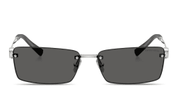 Shop TIFFANY Return To Tiffany Unisex Rimless Rectangle Sunglasses in Silver online.