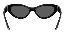 Shop TIFFANY Tiffany T Oval Sunglasses in Black online.