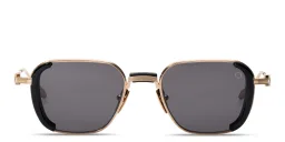 Shop AKONI Eclipse Unisex Square Sunglasses in Black online.
