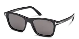 Shop TOM FORD Barron Square Sunglasses in Black online.