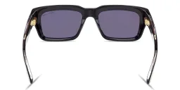 Shop TOM FORD Icon Unisex Rectangle Sunglasses in Shiny Black online.