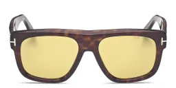 Shop TOM FORD Icon Pilot Sunglasses in Havana online.