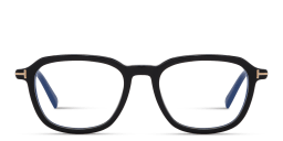 Shop TOM FORD T Logo Square Eyeglasses in Shiny Black online.