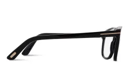 Shop TOM FORD T Motif Wide Pilot Eyeglasses in Shiny Black online.