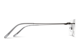 Shop MONOSTROM Wide Rimless Rectangle Eyeglasses in Gunmetal online.