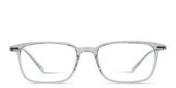 Shop MONOSTROM Rectangle Eyeglasses in Transparent Grey online.