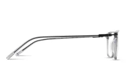 Shop MONOSTROM Rectangle Eyeglasses in Transparent Grey online.