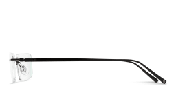 Shop MONOSTROM Rimless Rectangle Eyeglasses in Black online.