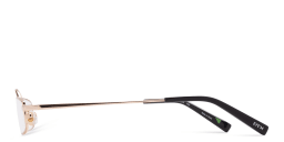 Shop EYE'M Rectangle Eyeglasses in Gold online.