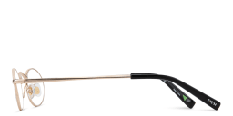 Shop EYE'M Oval Eyeglasses in Gold online.