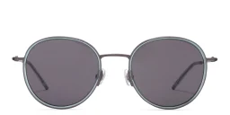 Shop EYE'M Round Sunglasses in Gunmetal online.