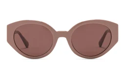 Shop EYE'M Cat-Eye Sunglasses in Beige online.