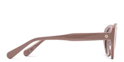 Shop EYE'M Cat-Eye Sunglasses in Beige online.