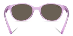 Shop Ray-Ban Junior Kids Bio-Based Square Sunglasses in Transparent Violet online.