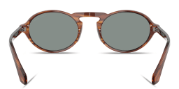 Shop GIORGIO ARMANI Armani Code Oval Sunglasses in Striped Brown online.
