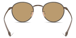 Shop GIORGIO ARMANI Visionary Luxury Round Sunglasses in Matte Bronze online.