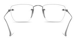 Shop GIORGIO ARMANI Armani Code Rimless Pillow Eyeglasses in Gunmetal online.