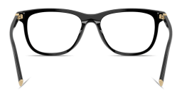 Shop MIU MIU Vertical Logo Pillow Eyeglasses in Black online.