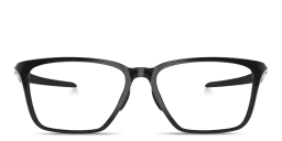 Shop Oakley Double Down Wide Square Eyeglasses in Black Ink online.
