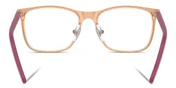 Shop Ray-Ban Junior Optics Kids Square Eyeglasses in Matte Bordeaux On Rose Gold online.