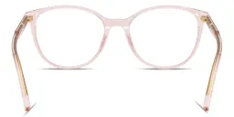 Shop Dolce & Gabbana Logo-Print Cat-Eye Eyeglasses in Pink online.