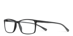 Shop SPIN ON8 Wide Rectangle Eyeglasses in Black online.
