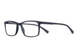 Shop SPIN ON8 Wide Rectangle Eyeglasses in Dark Blue online.