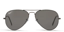 Shop Ray-Ban Unisex Aviator Sunglasses in Metal in Black online.
