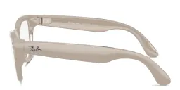 Shop Ray-Ban Meta Skyler Unisex Cat-Eye Sunglasses in Shiny Chalky Gray online.