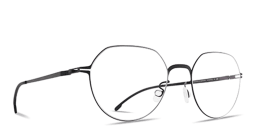 Shop MYKITA Selva Unisex Panthos Eyeglasses in Black online.